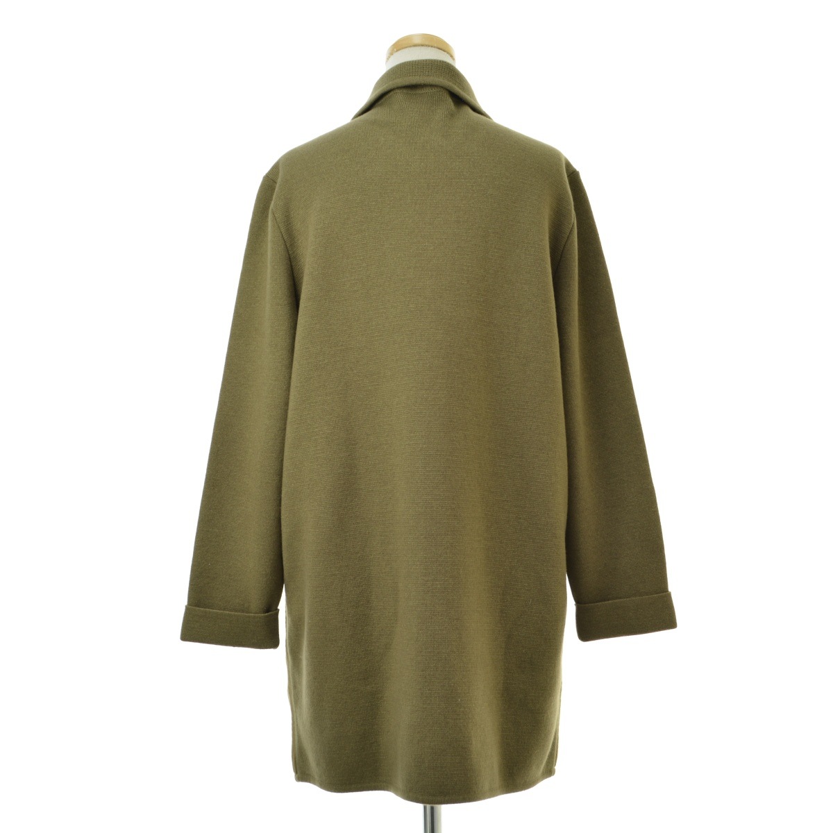 ★HERMES レザー ジャケット ゴルチエ期 カシミヤ ニット スウェード HERMES(エルメス) ゴートレザージャケット エトープ サイズ 46｜【公式