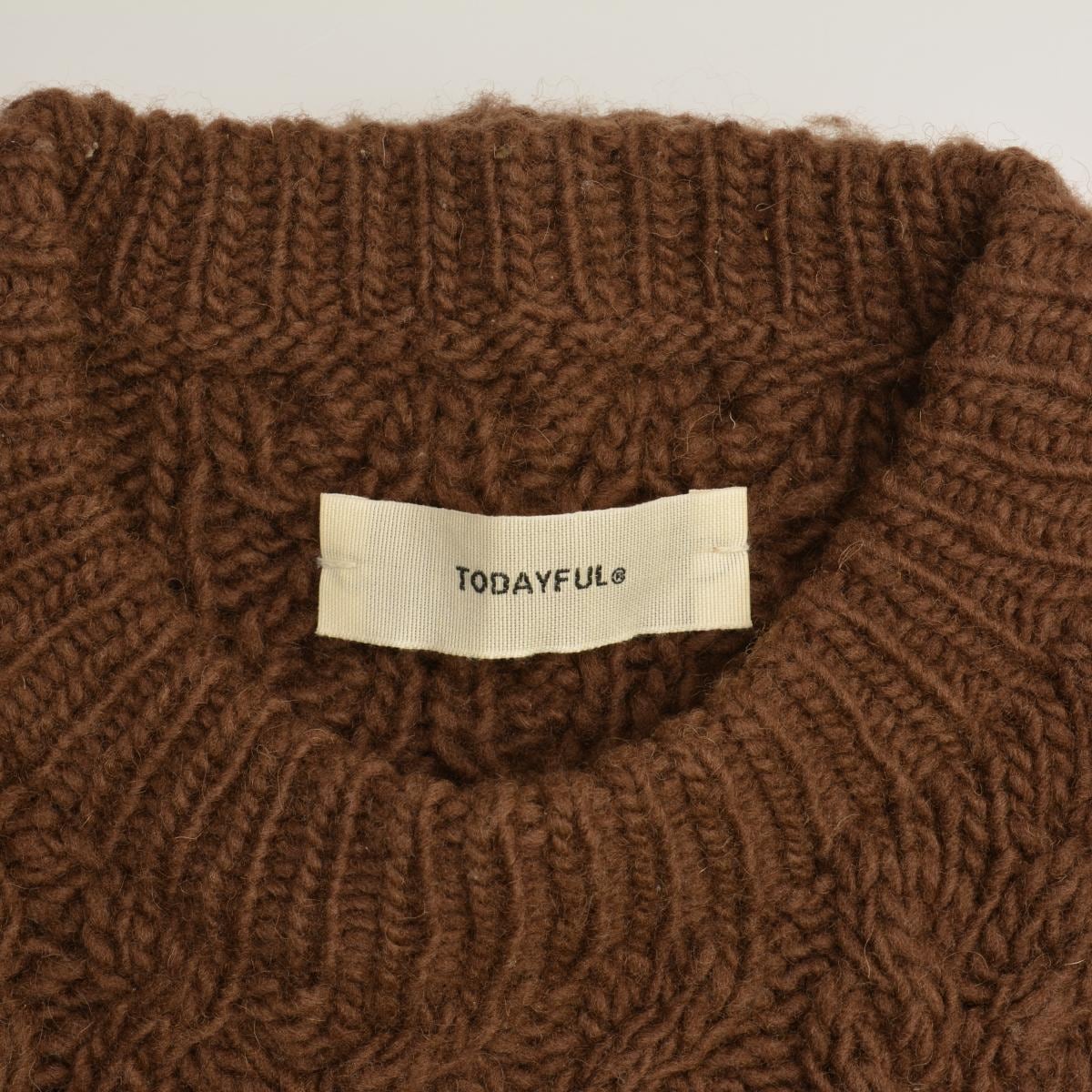 ブランド古着】TODAYFUL / トゥデイフル 1192051 Cable Wool Knit