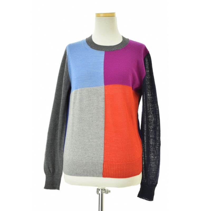 COMME des GARCONS TRICOT / ����ǥ���륽�� �ȥꥳ 19SS AD2018 TC-N014 �ѥͥ����� Ĺµ�˥åȥ������� 