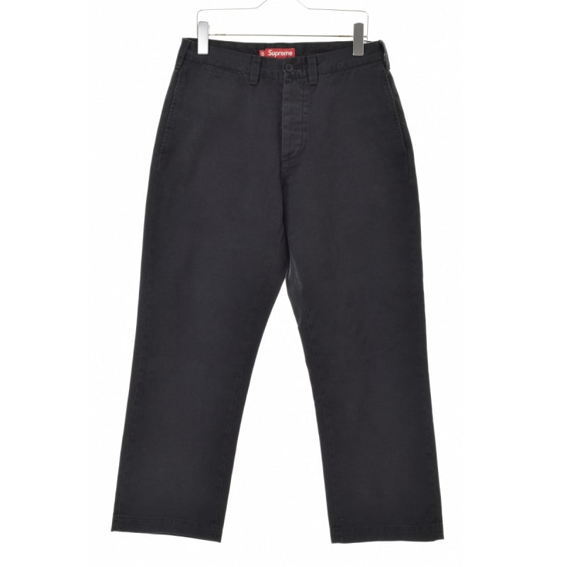 激レア】SUPREME シュプリーム ワークパンツ チノパン 黒 完売