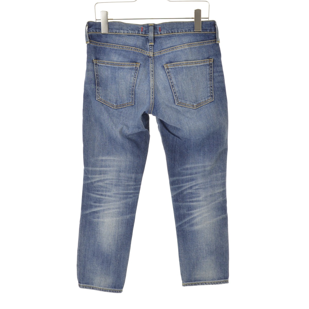 PLST別注】レッドカードアニバーサリークロップドデニムパンツ RED