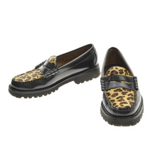 G.H.BASS / Х WEEJUNS BA91509 BLACK&LEOPARD RUG SOLE 쥪ѡ ե 쥶塼 