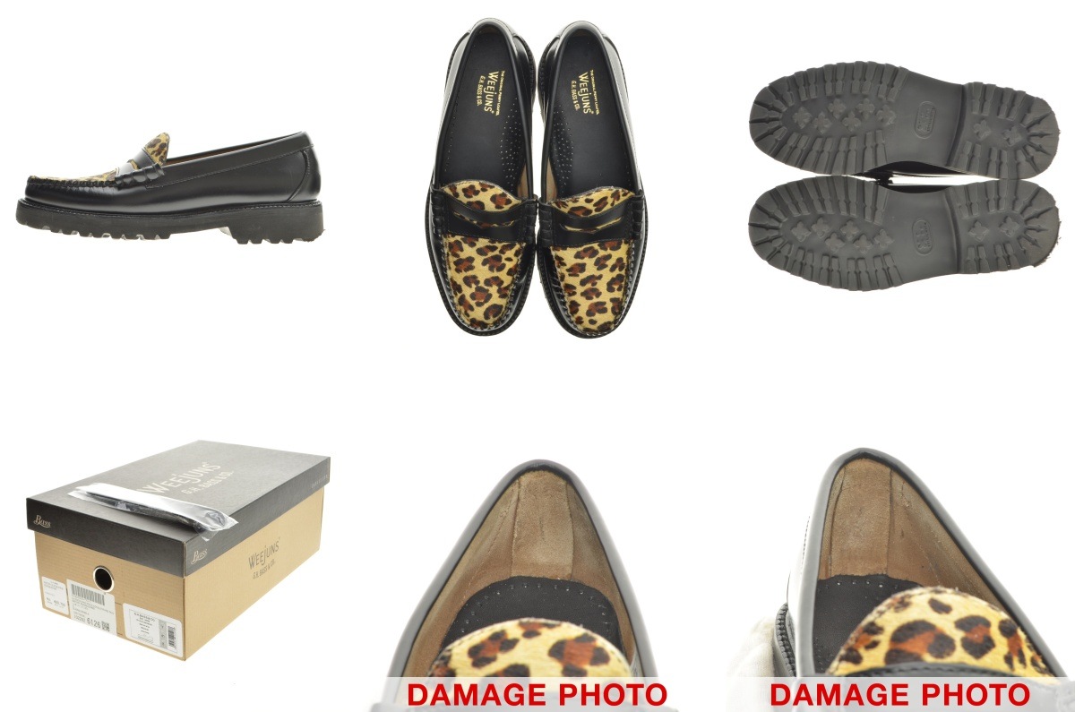 ブランド古着】G.H.BASS / バス WEEJUNS BA91509 BLACK&LEOPARD RUG