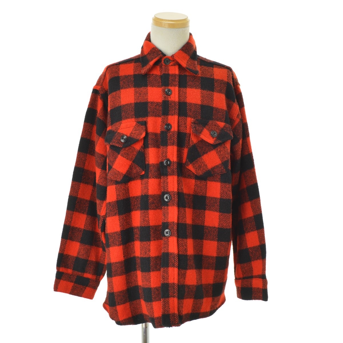 ブランド古着】FROSTPROOF 70s～ ウール バッファローチェック 長袖