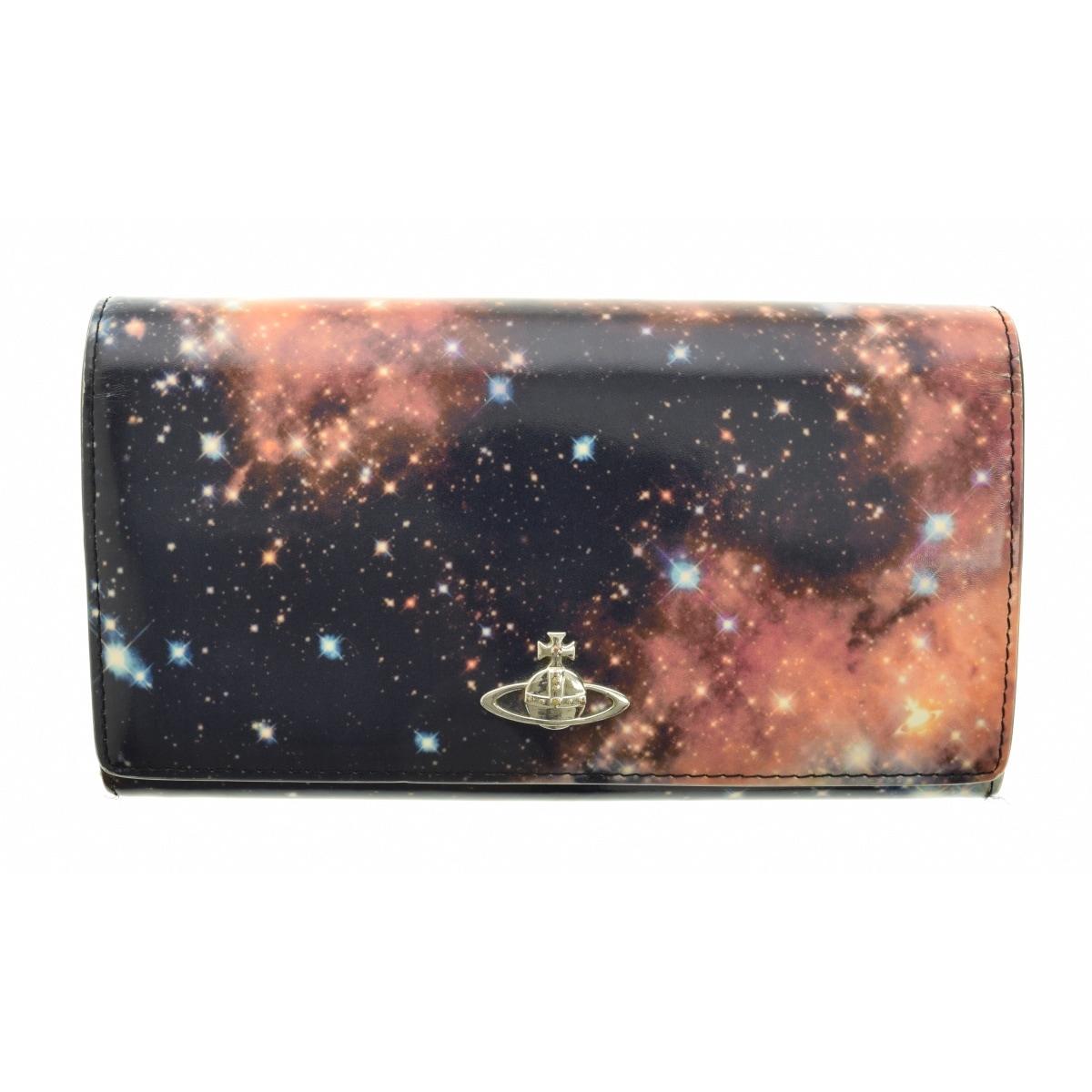 ヴィヴィアンウエストウッド 長財布 宇宙 ギャラクシー ミルキーウェイエナメル ブランド古着】VIVIENNE WESTWOOD / ヴィヴィアンウエストウッド