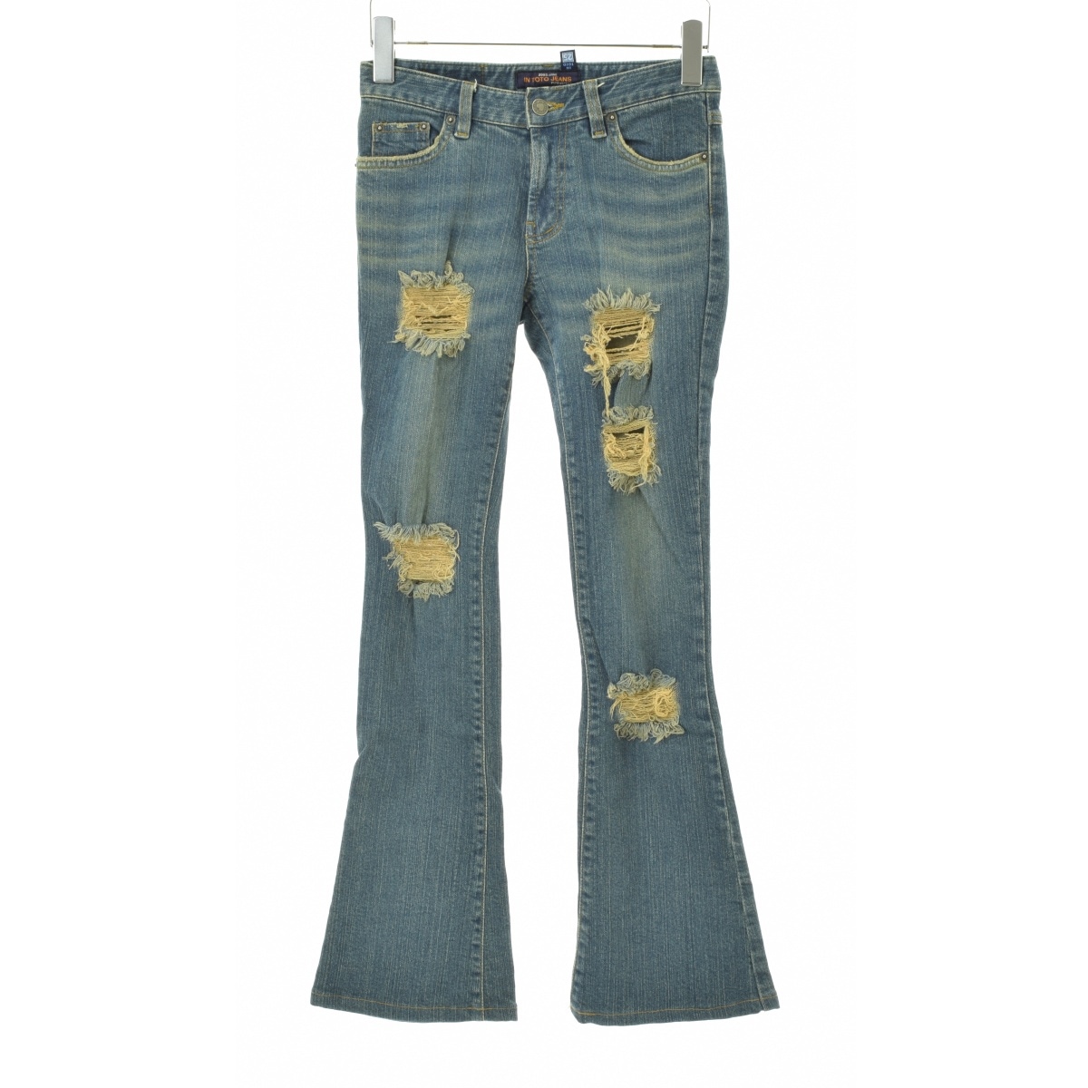 ブランド古着】IN TOTO JEANS クラッシュ加工ストレッチブーツ