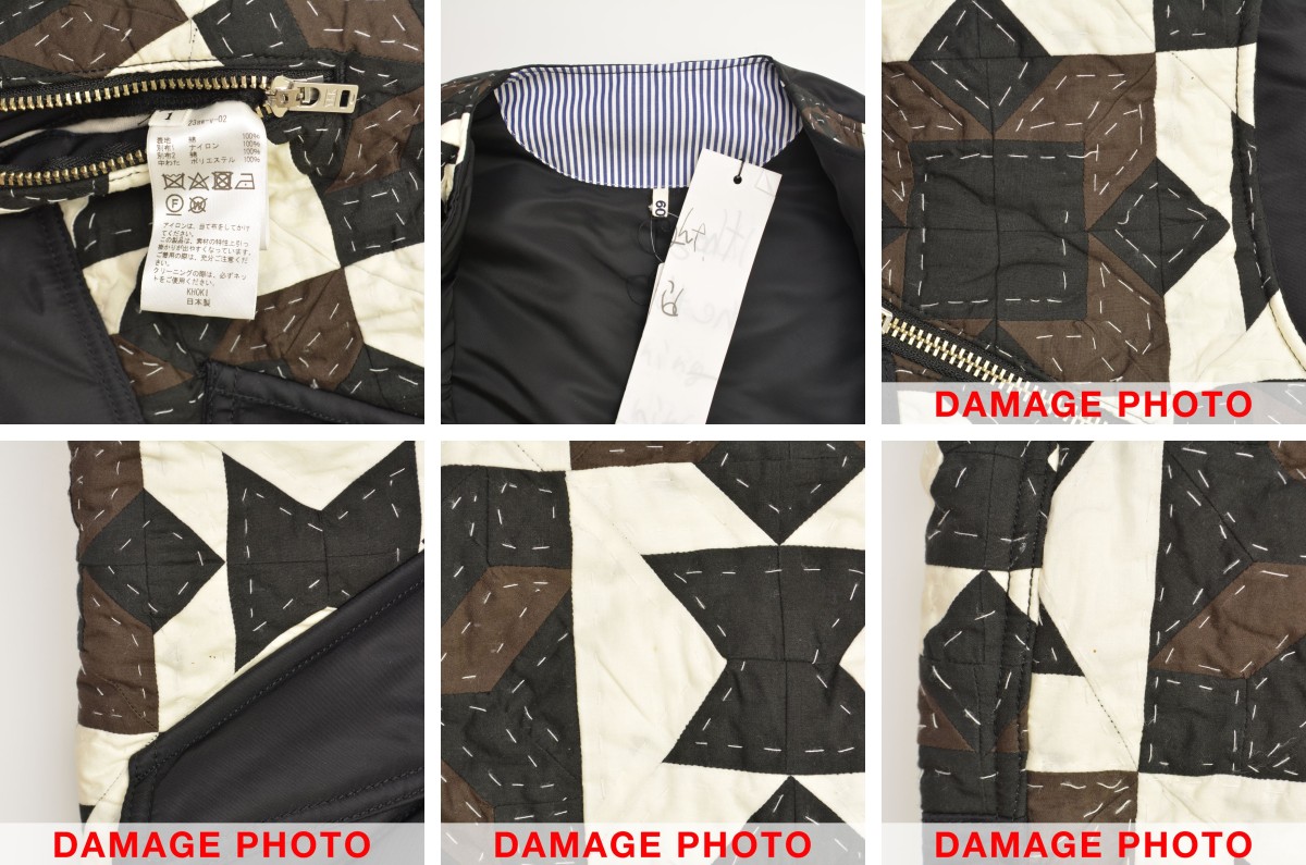 新品　タグ付　KHOKI Hand patchwork quilted vest Brand New with Tags KHOKI Hand Patchwork Quilted Vest