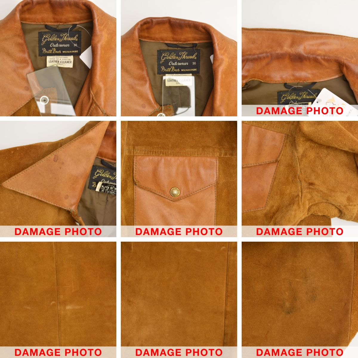 ブランド古着】Golden Thread Brill Bros 70s スエード レザー