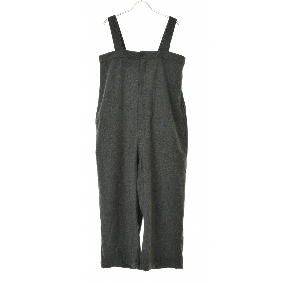 solamonat poche オーバーオール サロペット ダークグレー ウール
