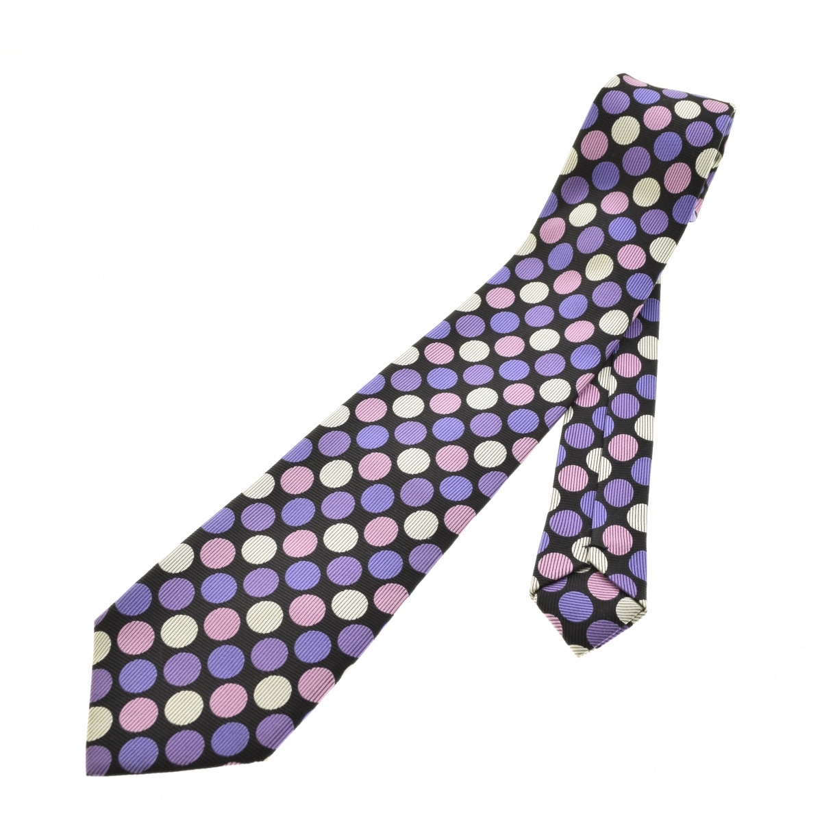 【美品】COMME des GARÇONS コムデギャルソン　ネクタイ　水玉 美 COMME des GARCONS HOMME ブラック水玉ネクタイ