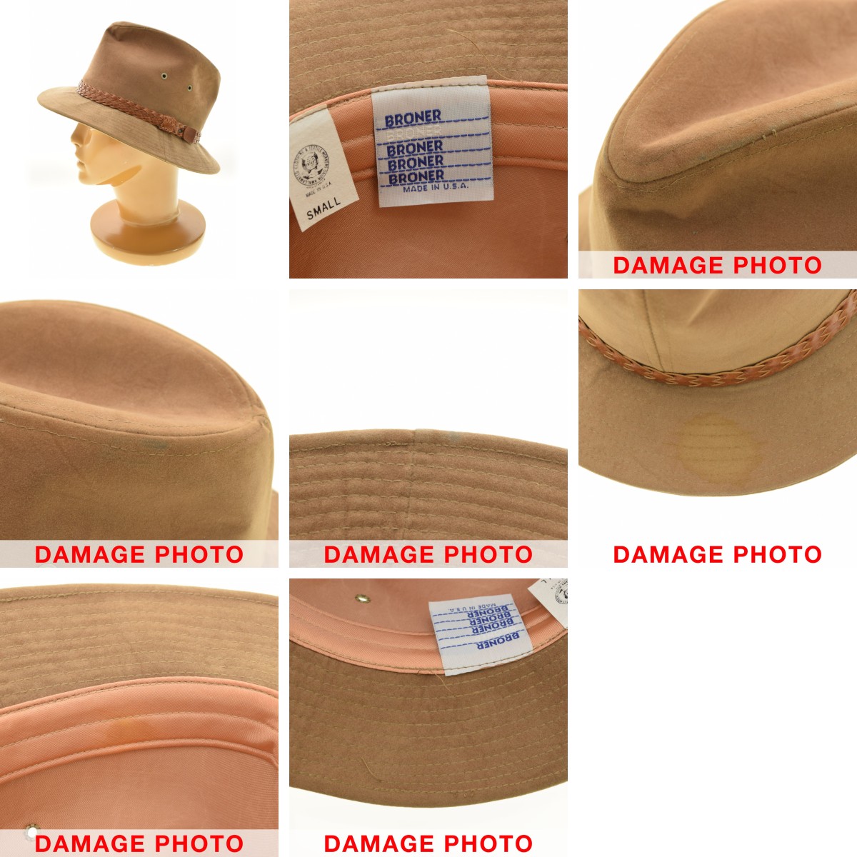 ブランド古着】BRONER / ブローナー USA製 中折れ ハット | ハット