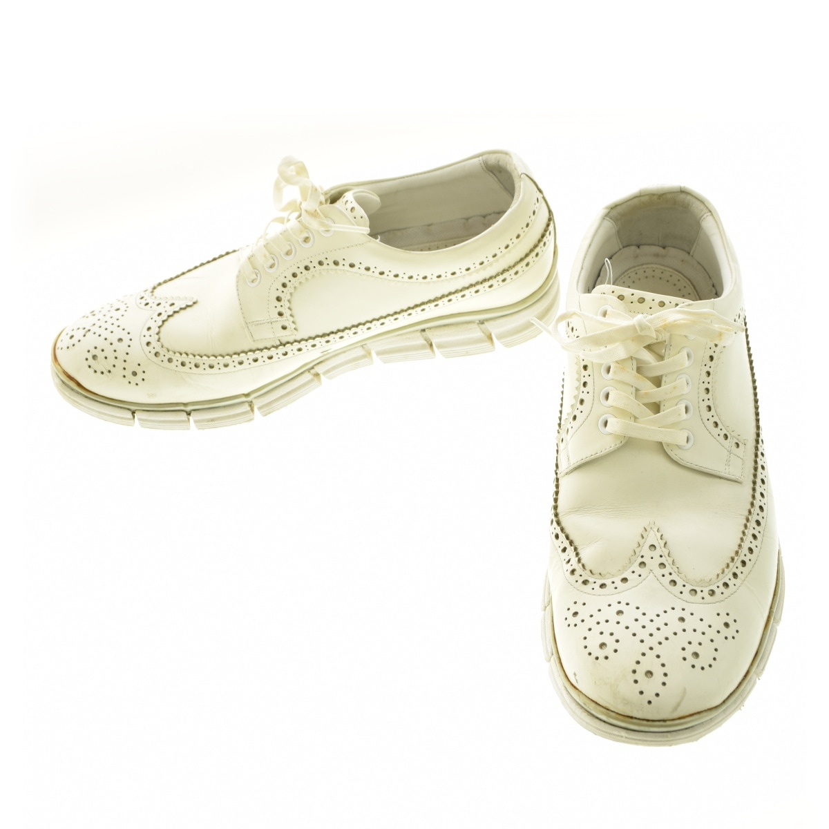 未使用品級✨ヒロシツボウチ ウィングチップ スニーカー 26.0㎝ ヒロシツボウチ HIROSHI TSUBOUCHI ウイングチップ スニーカー