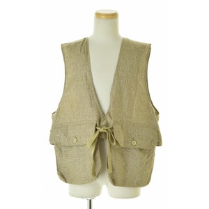 ENGINEERED GARMENTS / ���󥸥˥����ɥ������� Fowl Vest linen check ��ͥ� �٥��� 