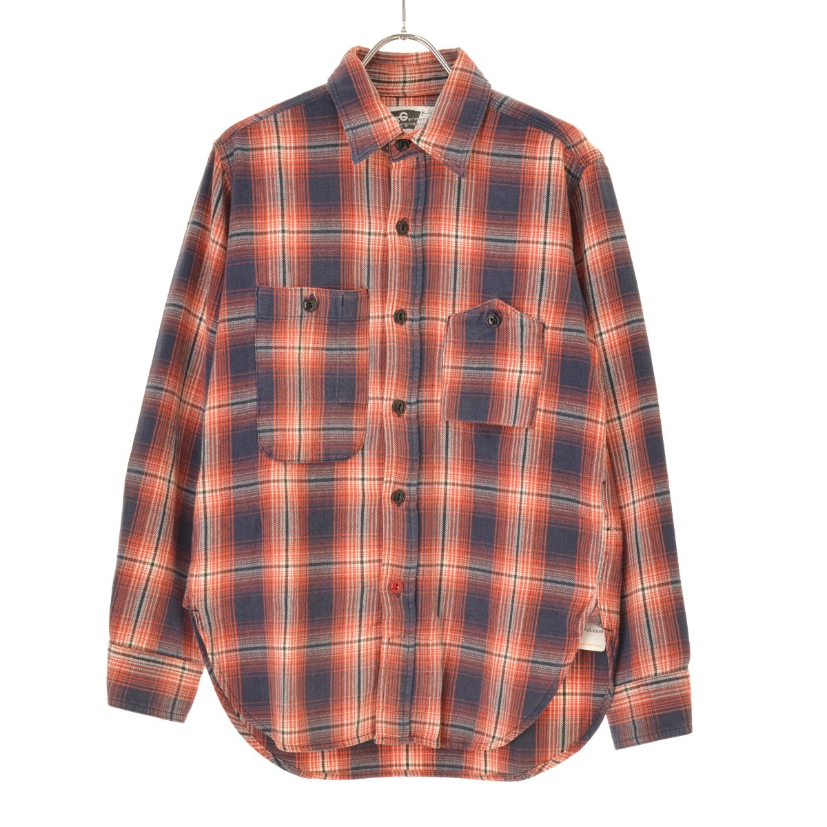 古着 USA製 エンジニアードガーメンツ チェックシャツ オンブレ フェード 古着 USA製 エンジニアードガーメンツ チェックシャツ オンブレ フェード