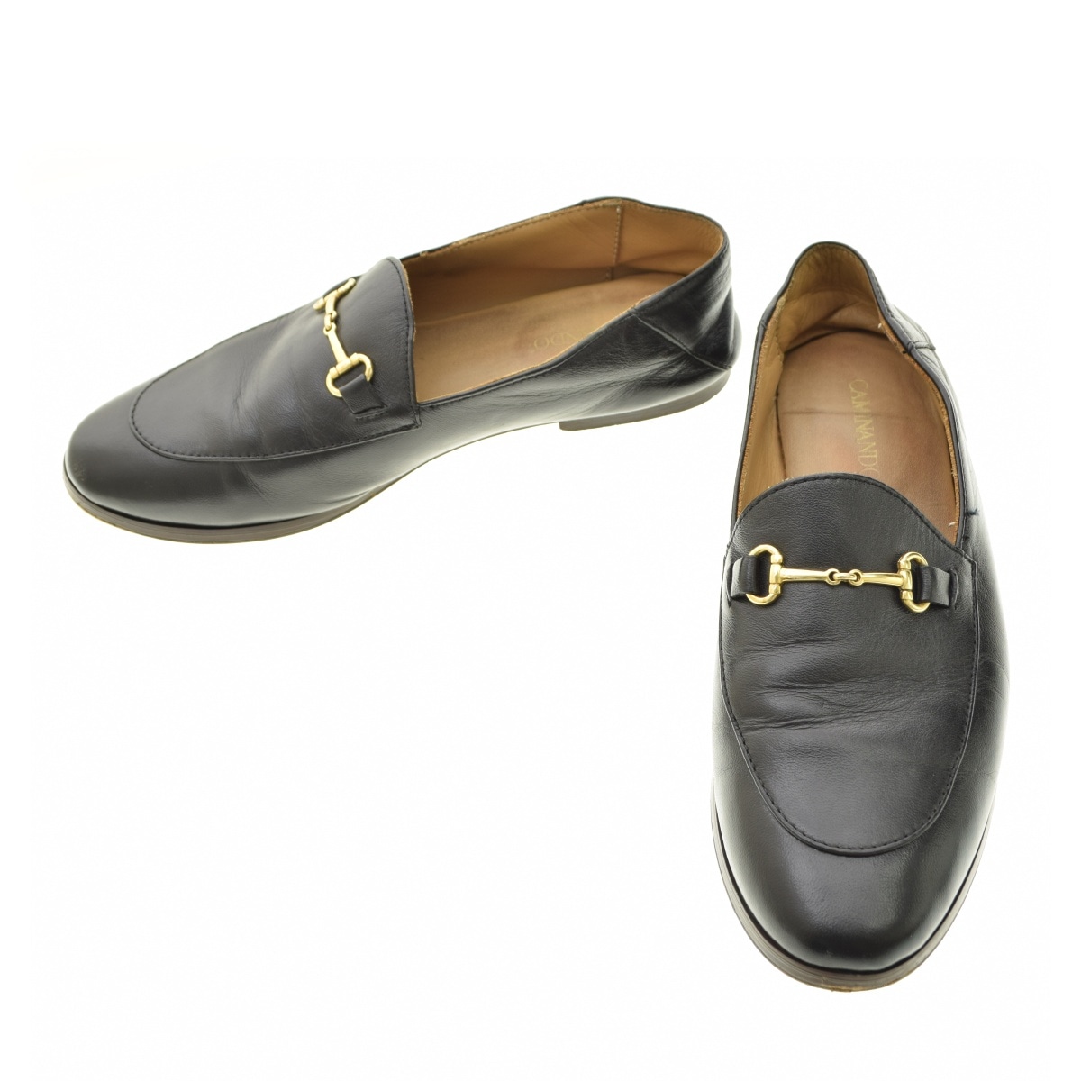 【新品未使用】カミナンド　2034W レザー　ビット　スリッポン ブランド古着】Caminando / カミナンド 2034W BIT SLIP ON SHOES 2WAY