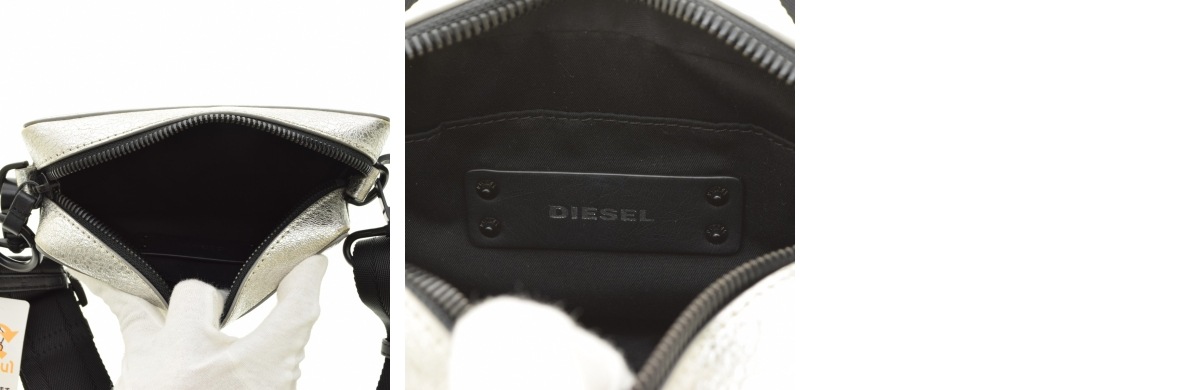 ブランド古着】DIESEL / ディーゼル ロゴ型押し スクエア ショルダー