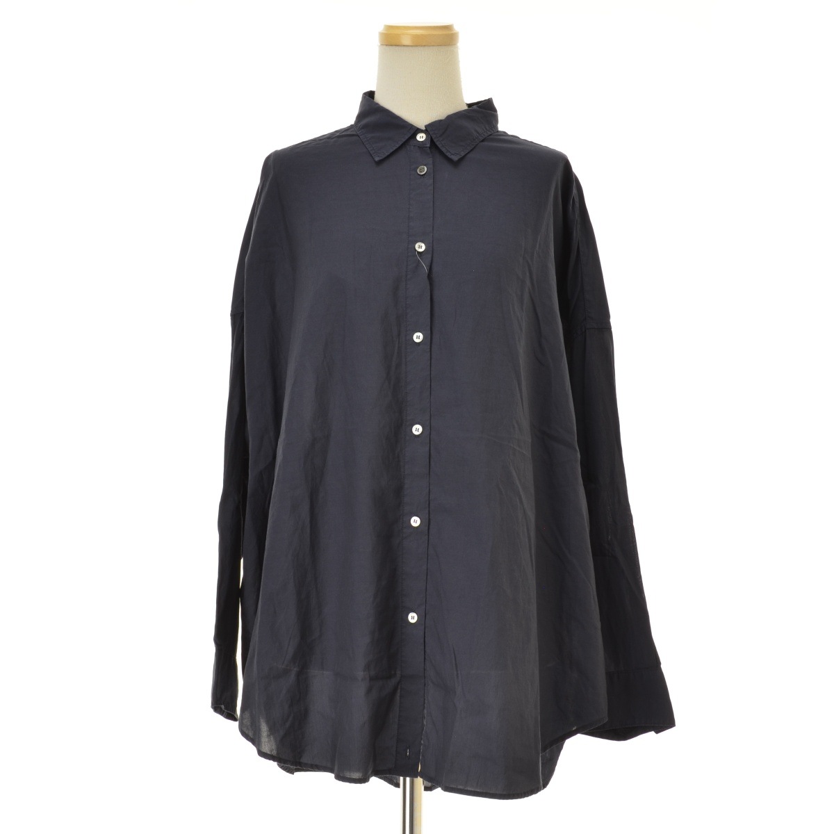 【SPICKANDSPAN】25SS 25050200204010 ガーメントダイカシュクールシャツ長袖ブラウス ブランド古着】SPICK AND SPAN / スピック アンド スパン 25SS