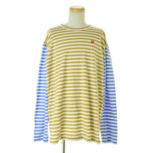 COMME des GARCONS PLAY / ����ǥ���륽�� �ץ쥤 AD2021 AZ-T318 Small Red Heart Striped L/S T-Shirt �ܡ����� ĹµT����� 