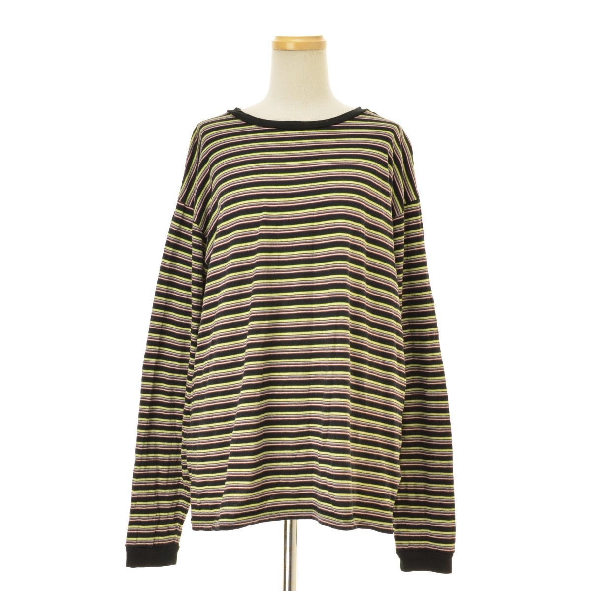 6(ROKU)＞コットン ボーダー ロングスリーブTシャツ 24AW 【公式