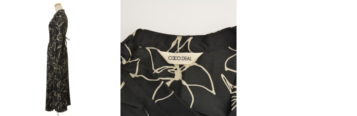 ブランド古着】COCO DEAL / ココディール 72715348 ラインフラワー柄