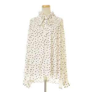 L'UNE /  IENA 갷 LU19X-119 Pleated Frill Blouse ץ꡼ ե ɥå Ĺµ֥饦 