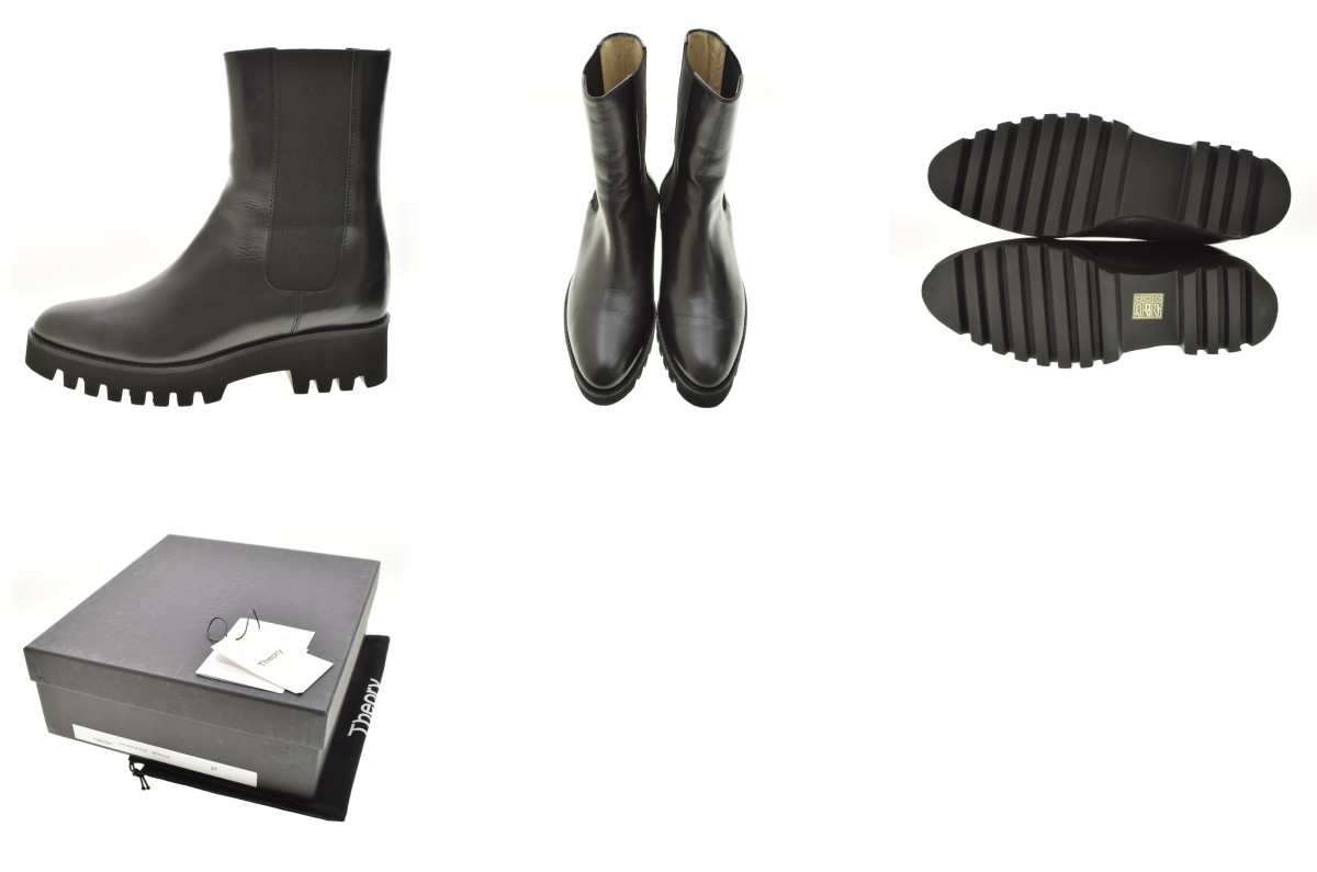 ブランド古着】Theory / セオリー 1360301 CHELSEA BOOTIE レザー