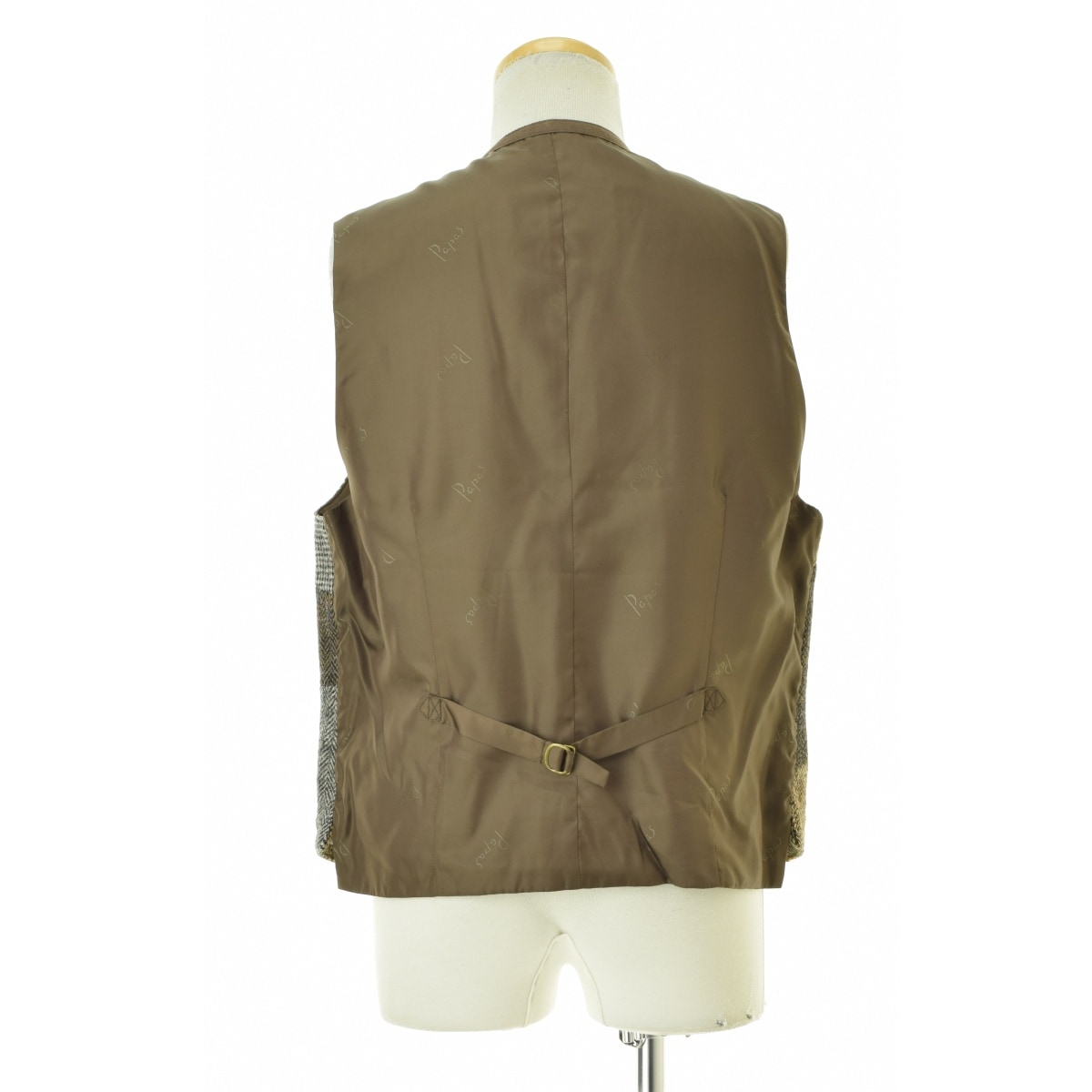 美品 Papas×Harris Twieed ジャケット パッチワークベスト 美品 Papas×Harris Twieed ジャケット パッチワークベスト