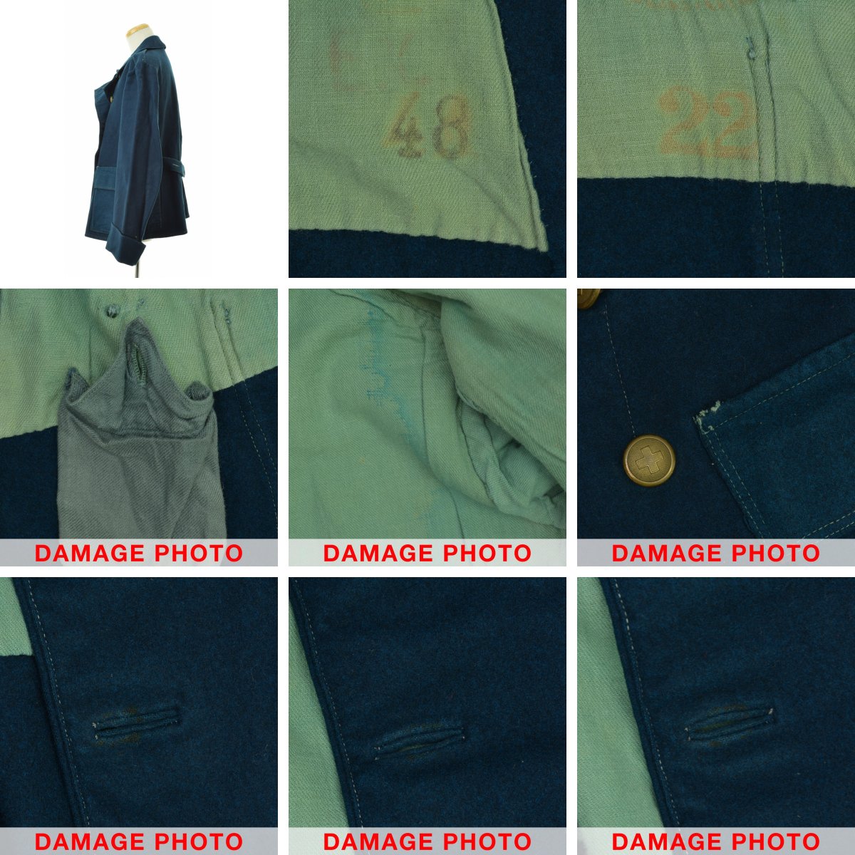 スイス軍　Pコート　ビィンテージ ブランド古着】MILITARY / ミリタリー 40s～ スイス軍 Pコート