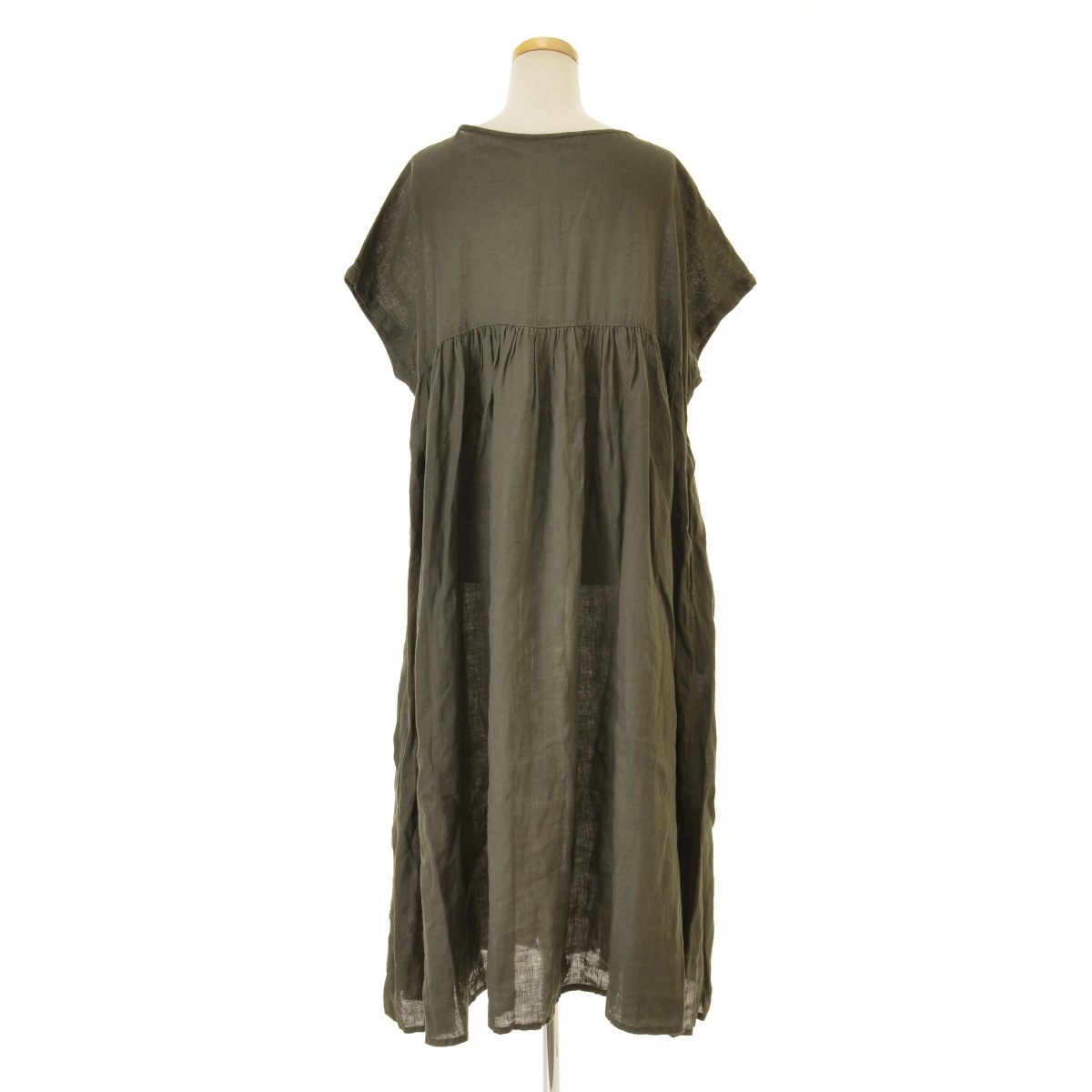 nest Robe リネンプチフリルセーラーワンピース nest Robe