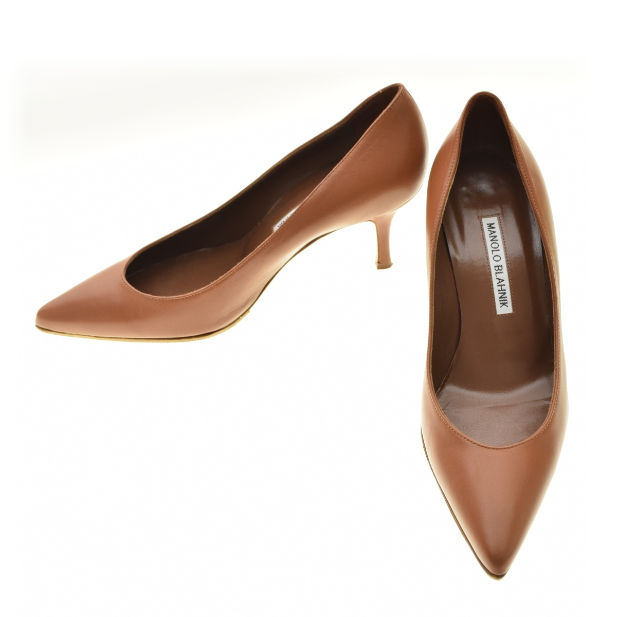 マノロブラニク　ハンギシフラット　37　ビジューパンプス　グレー　サテン マノロブラニク ハンギシフラット 37 ビジューパンプス グレー サテン