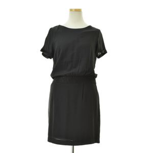 中古】未使用品 エブール ebure リネン混ノースリーブワンピース  