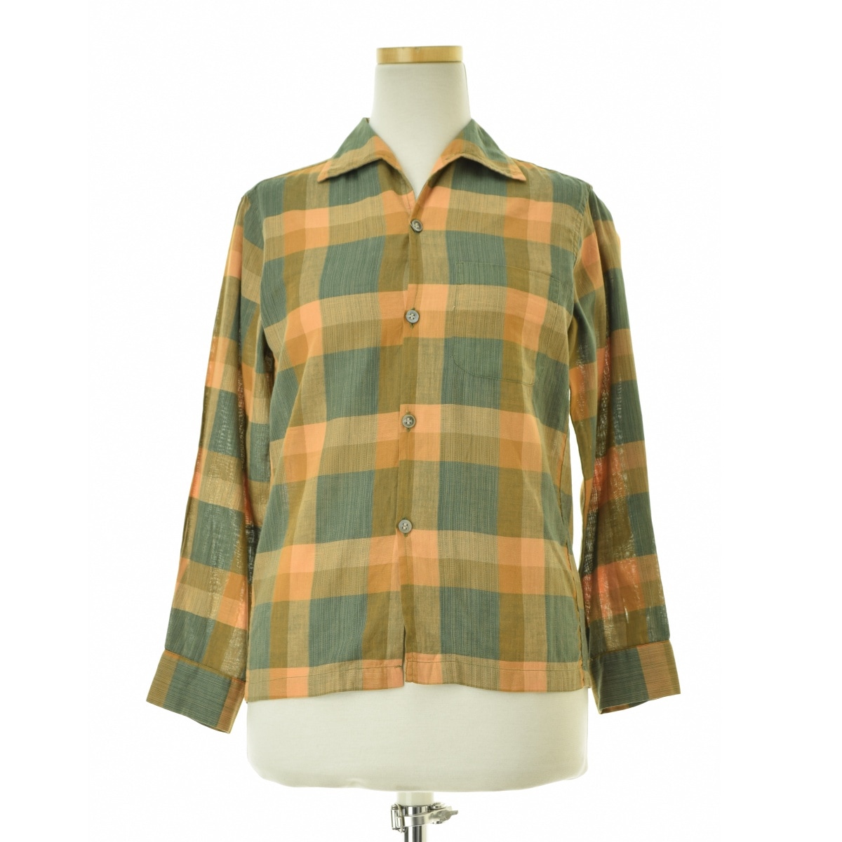 McGREGOR VINTAGE 60'S NO IRON OPEN COLLAR LONG SLEEVE SHIRTS Size