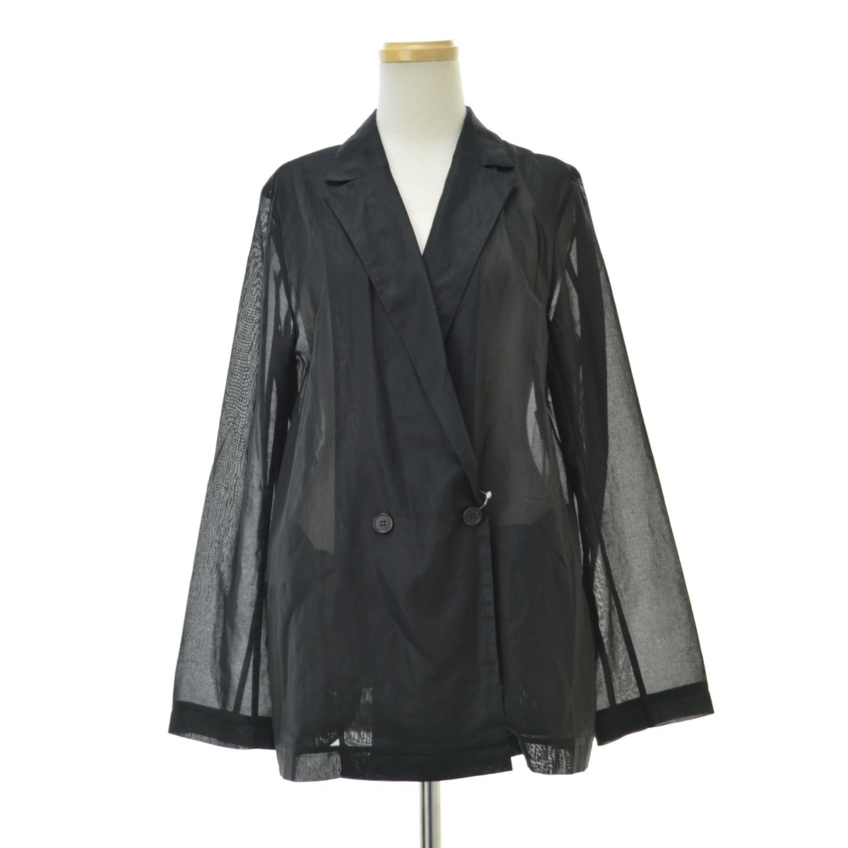 【未使用級/24SS】エストネーション ダブルジャケット シアー ブラック ESTNATION / シアー ダブル ジャケット｜ESTNATION ONLINE STORE
