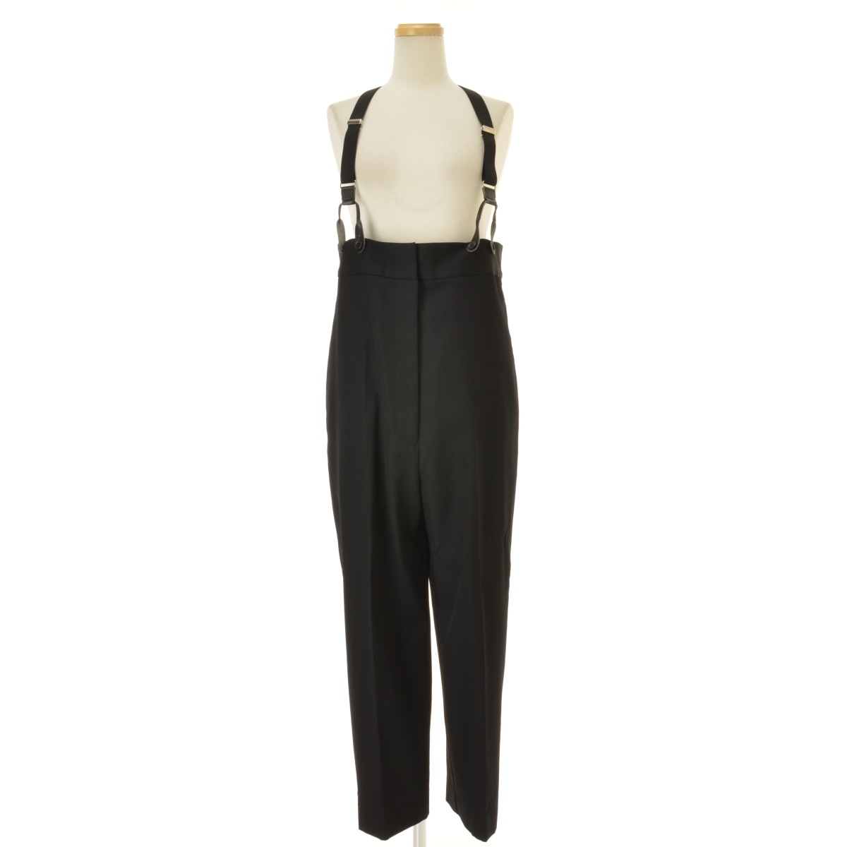 H＞GABA HIGH WAIST SUSPENDERS PANTS