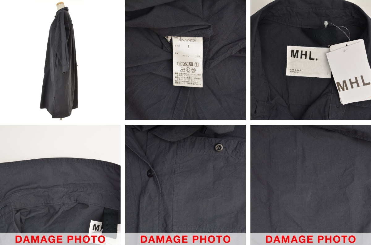 極美品 ＊ ﻿MHL マーガレットハウエル バンドカラー ワンピース サイズ2 MHL✳︎バンドカラーワンピース✳︎サイズⅡ マーガレット