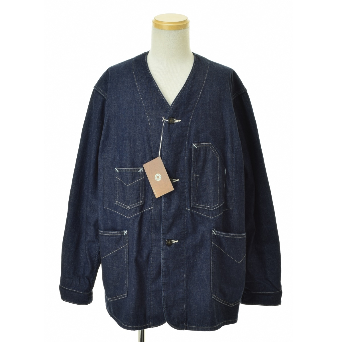 ポストオーバーオールズ　フード付きカバーオール ポストオーバーオールズのカバーオール、ショート丈のボックス