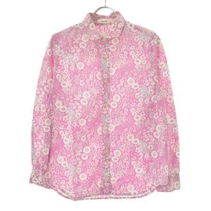 ジェイクルー (J.Crew) レディース ブラウス・シャツ トップス Bruna Tie Shoulder Top In Antigua Leaves (Pink/Red) -  ジェイクルー フリル レース 長袖ブラウス オフ白 Sの
