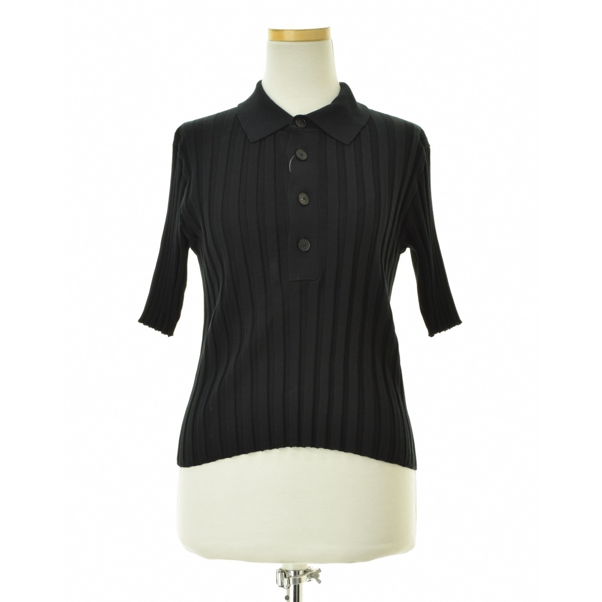 ブランド古着】HYKE / ハイク 25SS 11385 WIDE RIBBED POLO