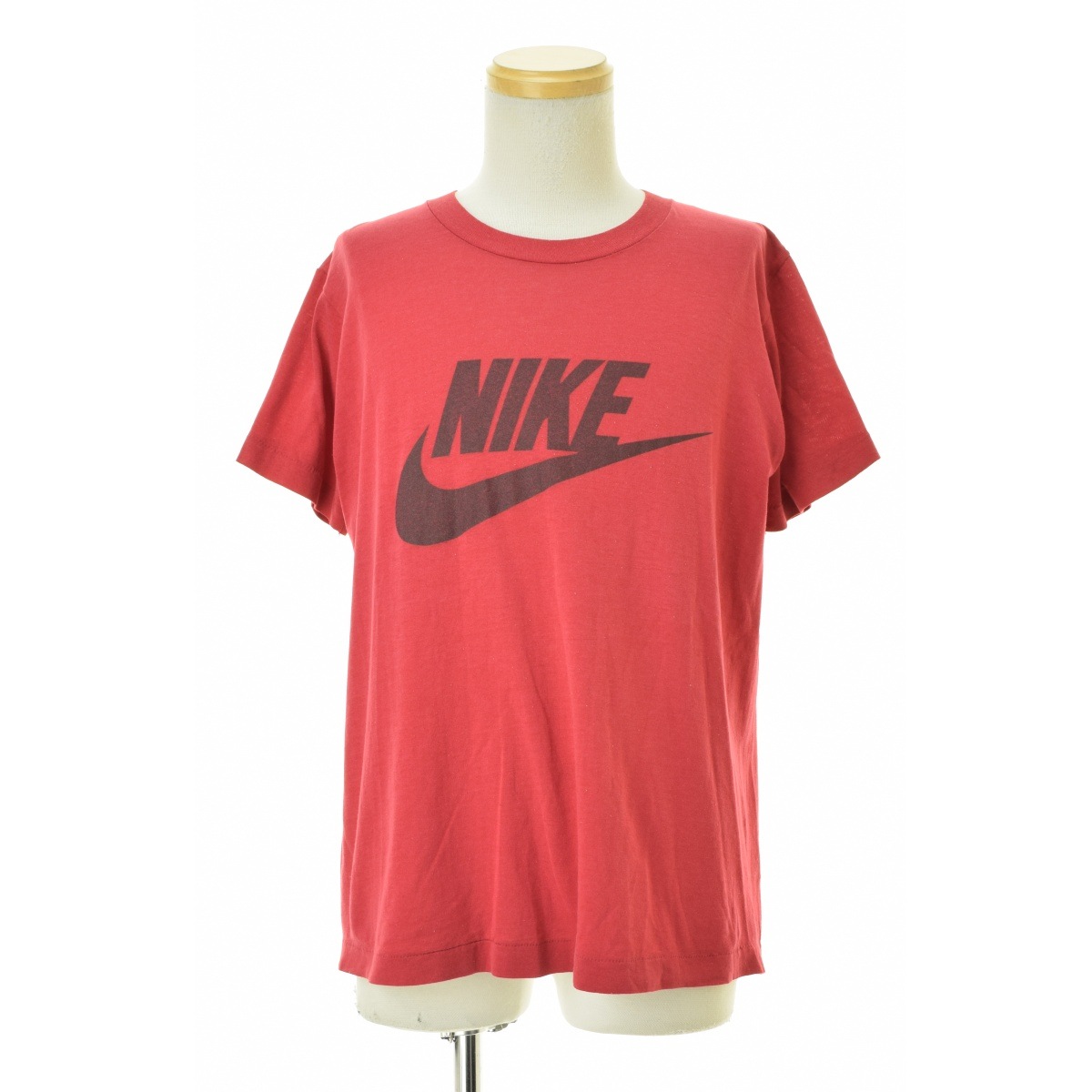 ツートン! 80s NIKE オレンジタグTシャツ赤✕白 ビンテージスウォッシュ NIKE ナイキ 80s 紺タグ ヴィンテージ ジョーダン 肩掛け T