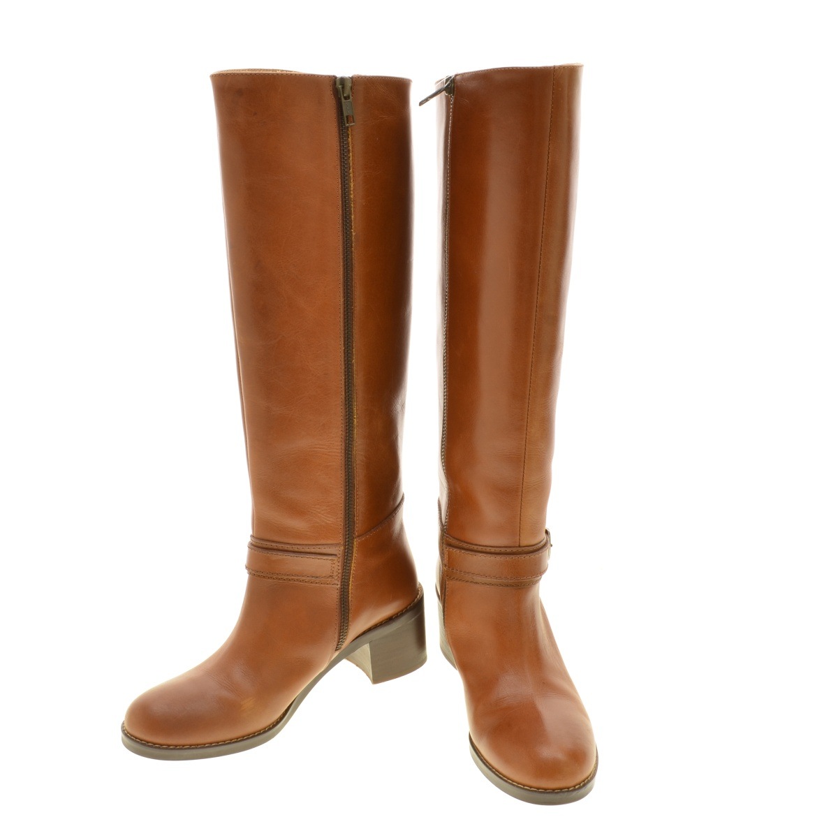 MARGARET HOWELL レザー 牛革 サイズ23.5cm ロング ブーツ ブラウン レディース マーガレットハウエル【中古】5-1009T◎ MARGARET HOWELL レザー 牛革 サイズ23.5cm ロング ブーツ ブラウン