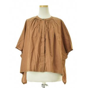 atelier naruse / ���ȥꥨ �ʥ륻 na-F02052 cotton lyocell band-collar blouse ��ʬµ�֥饦�� 