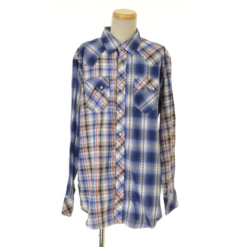 ENGINEERED GARMENTS / ���󥸥˥����ɥ������� 19SS Western Shirt Dobby Shadow Plaid ���������󥷥�� Ĺµ����� 