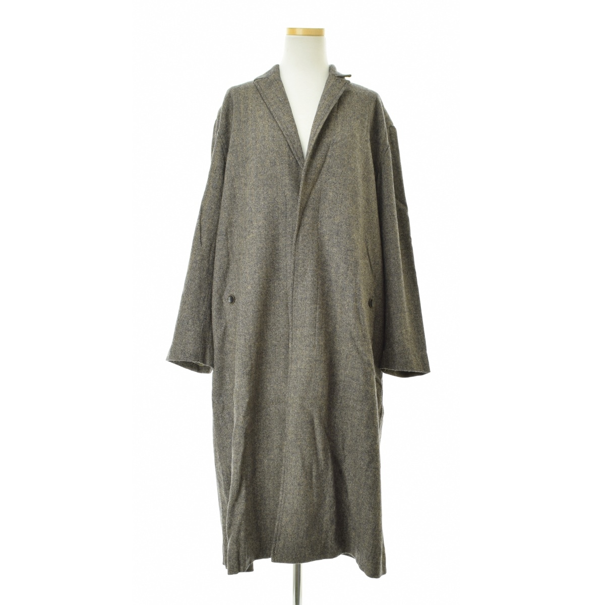 アンプーファム unpeu femme チェスターコート ウール ブラック F