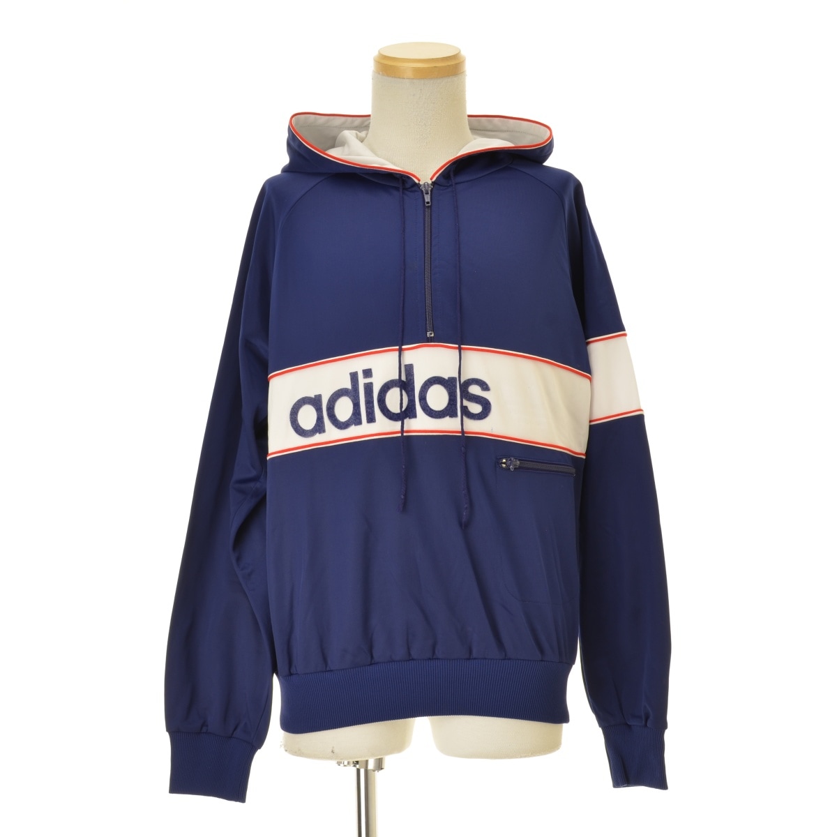 ブランド古着】ADIDAS / アディダス 80s ハーフジップ パーカー