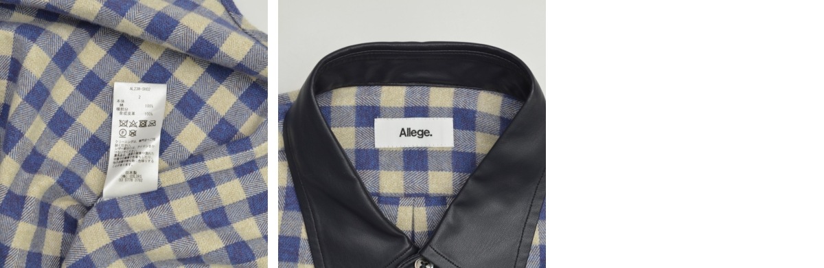 ブランド古着】ALLEGE / アレッジ 23AW AL23W-SH02 Switch Collar 