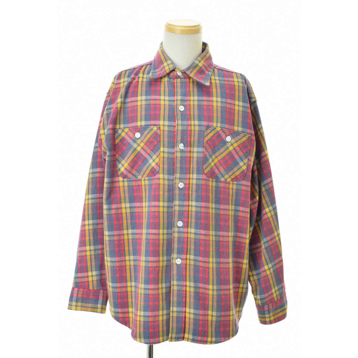 【ELY】70s チェック長袖シャツ ブランド古着】ELY 70s チェック 長袖シャツ 【ヴィンテージ】 | 長袖