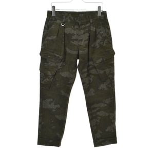 SOPH NET. / ���եͥå� 145003 CAMOUFLAGE COTTON HOME SPAN 2 TUCK ANKLE CUT CARGO PANT �������ѥ�� 
