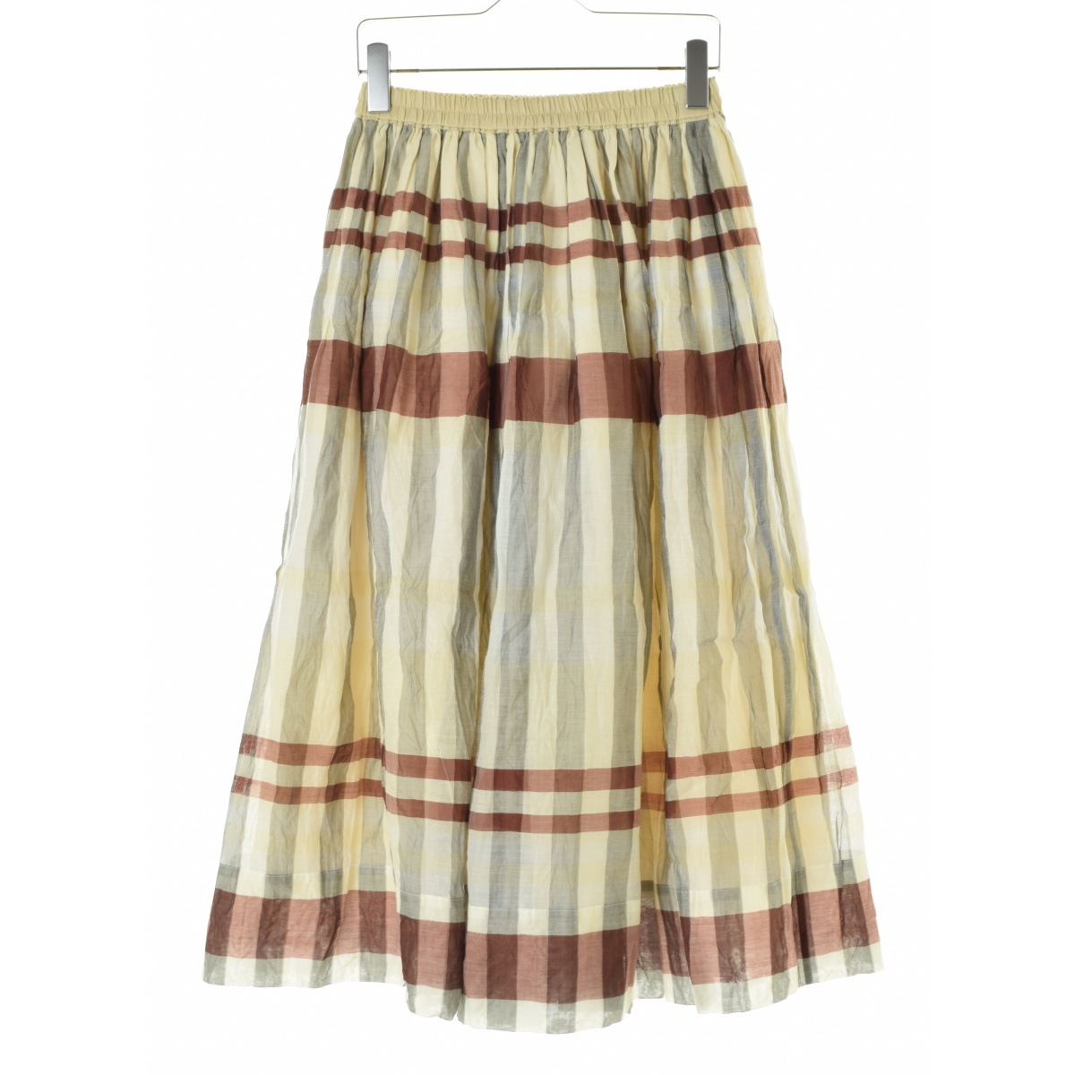 Drawerドゥロワー　チェック　スカート Drawer（ドゥロワー）の「Drawer チェックギャザー スカート（スカート