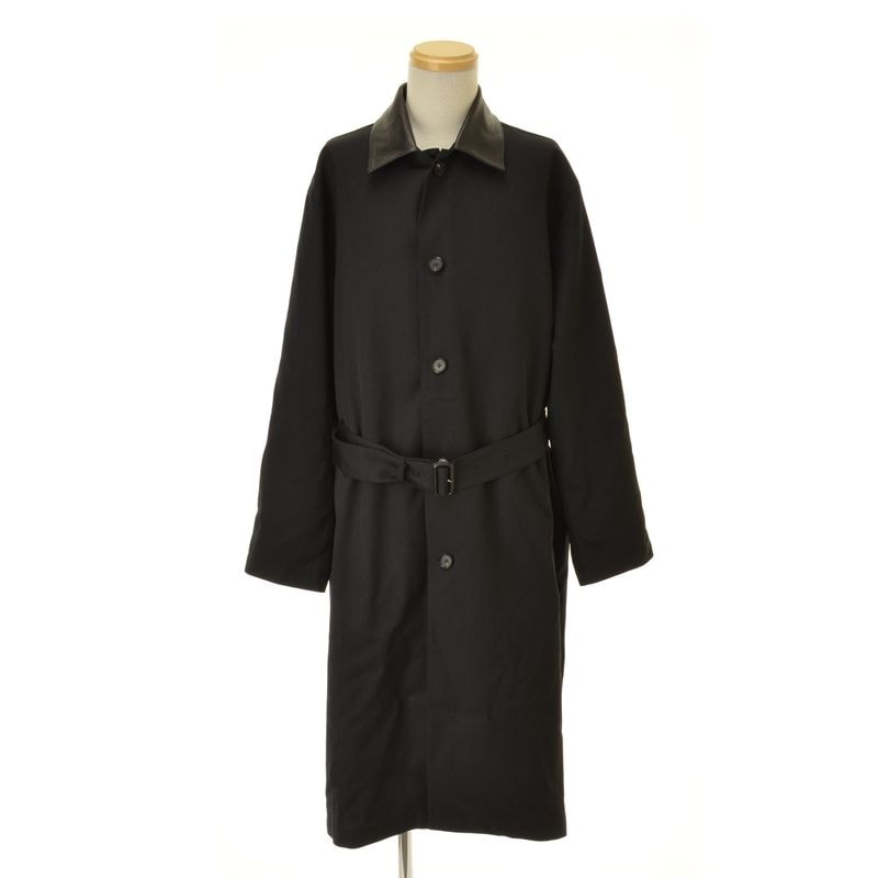 AURALEE / ������꡼ A25SC01MC LIGHT WOOL MAX GABARDINE CHAMBRAY SOUTEIN COLLAR COAT �����륳���� 