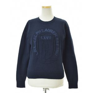 RALPH LAUREN / ���� ������� LAUREN Logo-Crest Cotton Crewneck Sweater Ĺµ�˥åȥ������� 